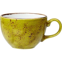 Чашка чайная Крафт Эппл фарфор 228мл; D=9, H=6см; желто-зел.