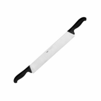 Нож кухонный для сыра две ручки сталь,пластик L=510/360,B=55мм. черный