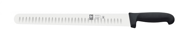 Нож для нарезки 300/435 мм. черный с бороздками PRACTICA Icel