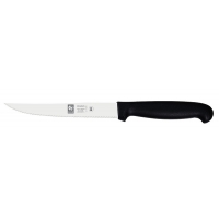 Нож кухонный 150/260 мм. черный с волн. кромкой PRACTICA Icel